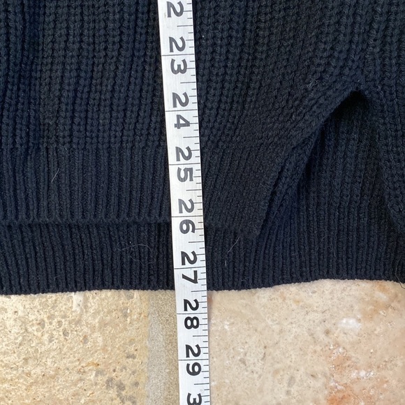 NWT Express V-Neck Boyfriend Sweater Women’s S Longline Tennis Preppy Y2K 90’s - Picture 9 of 10